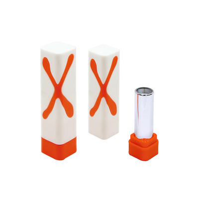 Mini tube lip balm PP 3.5g fashion square thin lipstick tube C3603