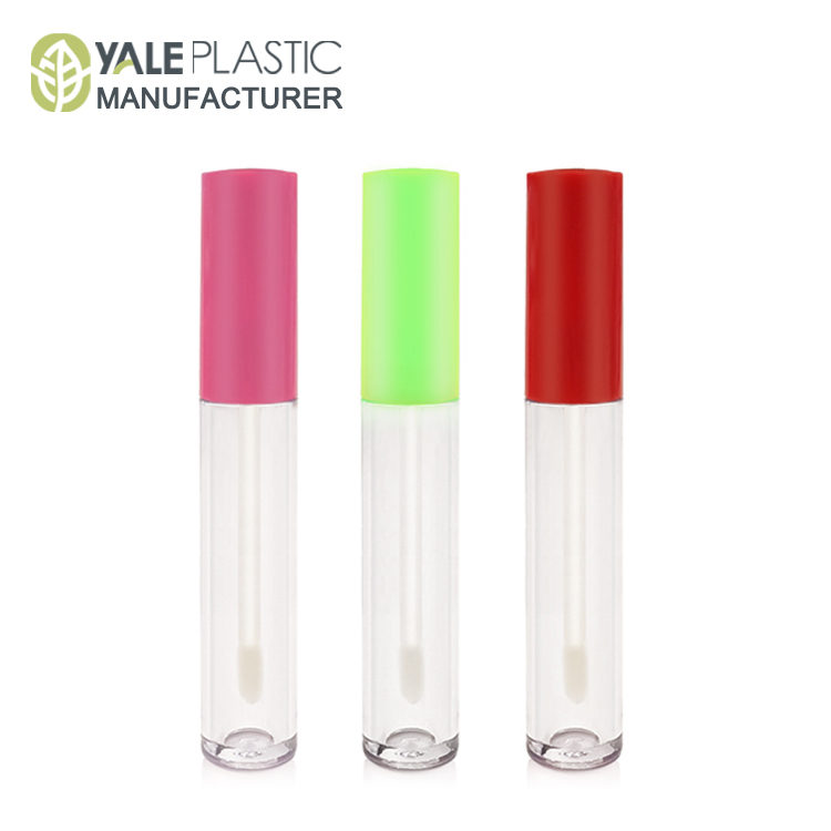 New arrival round  cap empty lipgloss packaging your logo makeup tube 4ML/6ML - C3504