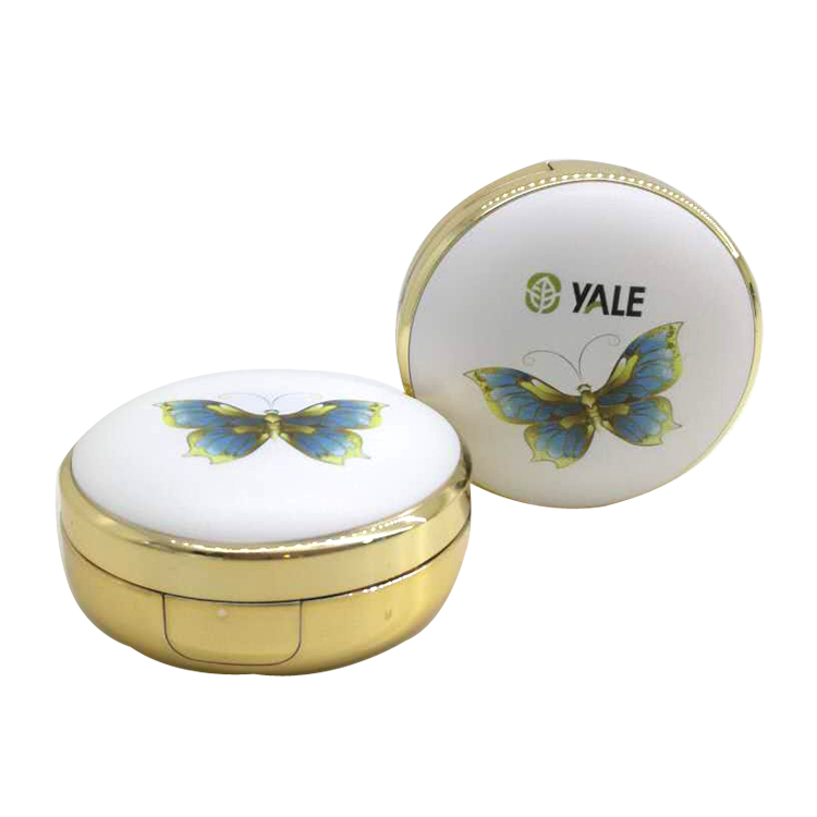 3D printing cushion foundation compact case 15g round shape protrude top cosmetics bb cushion container C3307C