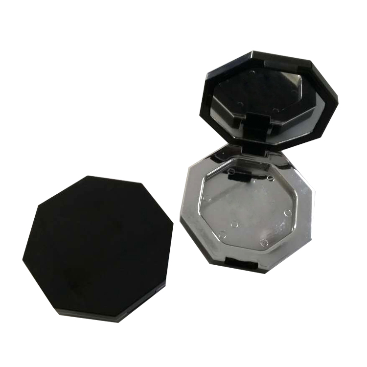 Cosmetics powder case double layers with two grids middle part marble pattern water transfer printing  powder compact C3703