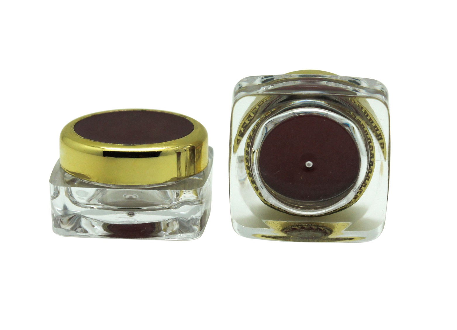 Wholesale cosmetics jar luxury square shape 5g cream jar travel size sample cream jar G2004