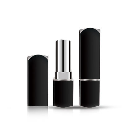 unique lipstick tube luxury color metalizing square lip balm packaging chapstick container C3160